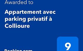 Appartement avec parking privatif à Collioure
